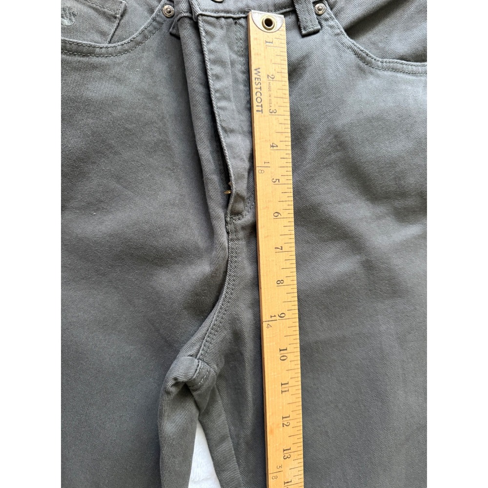 Gloria Vanderbilt Amanda Jeans Women Olive Green High Rise Tapered Leg Pants -8 - Picture 7 of 9